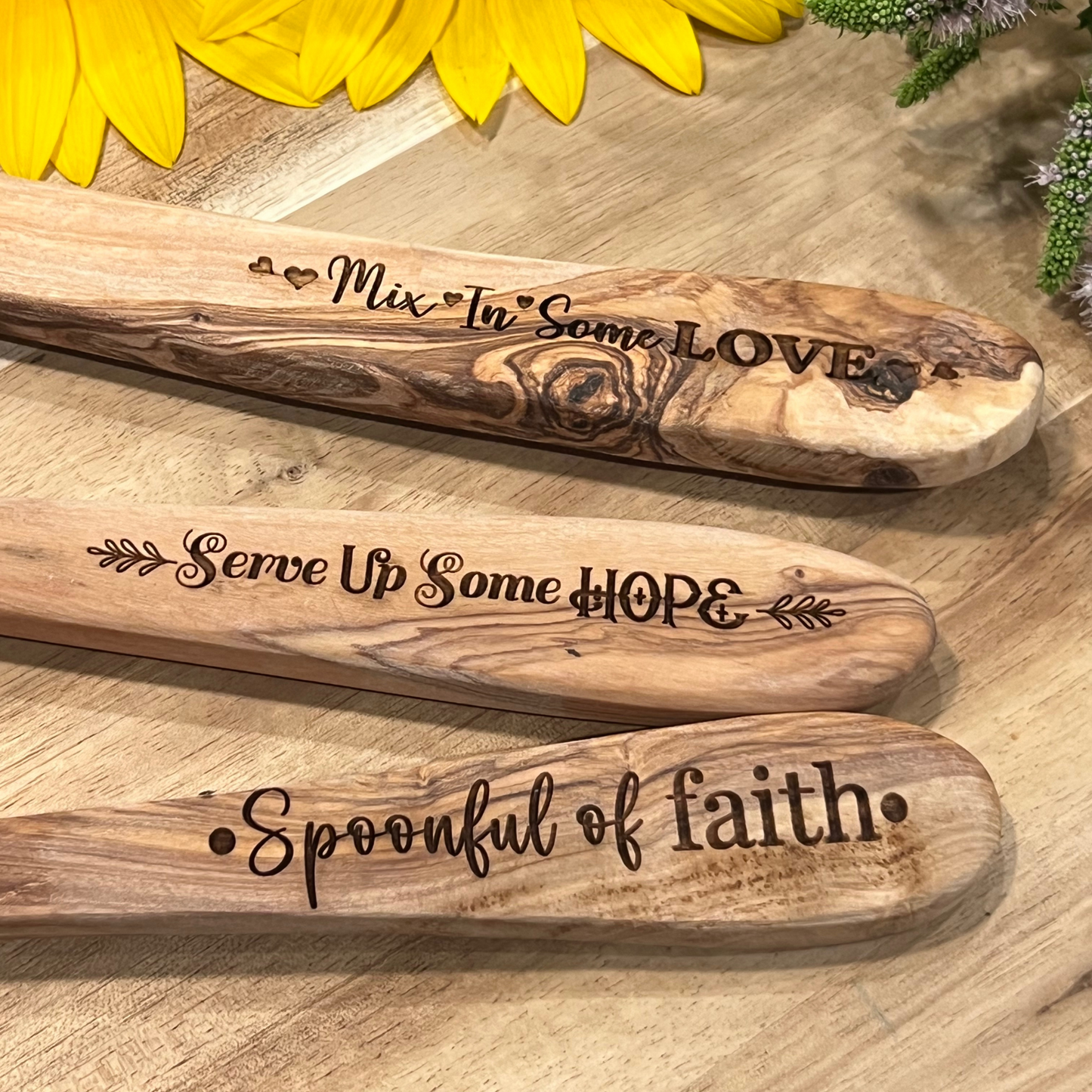 Spoon Set - Theological Virtues