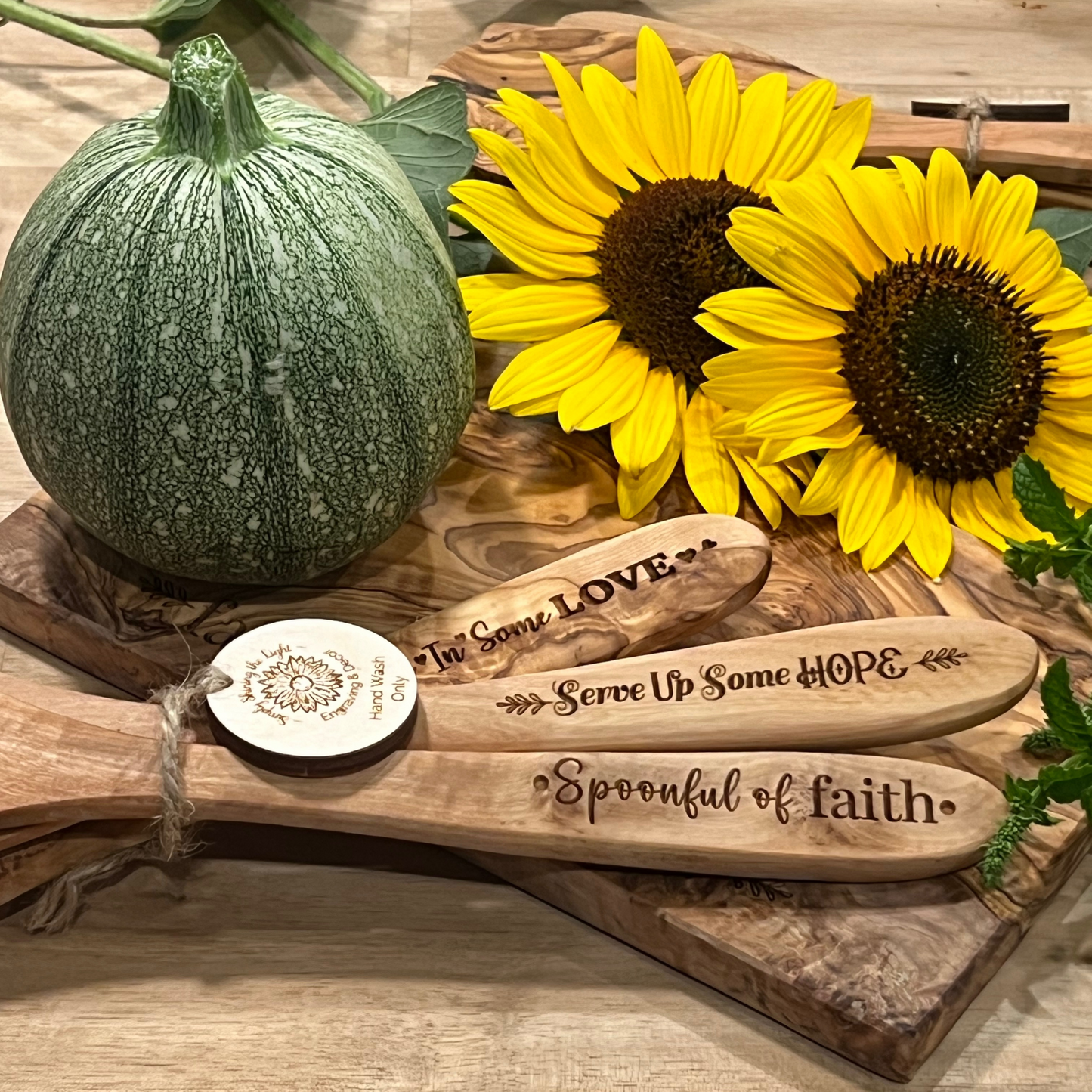 Spoon Set - Theological Virtues