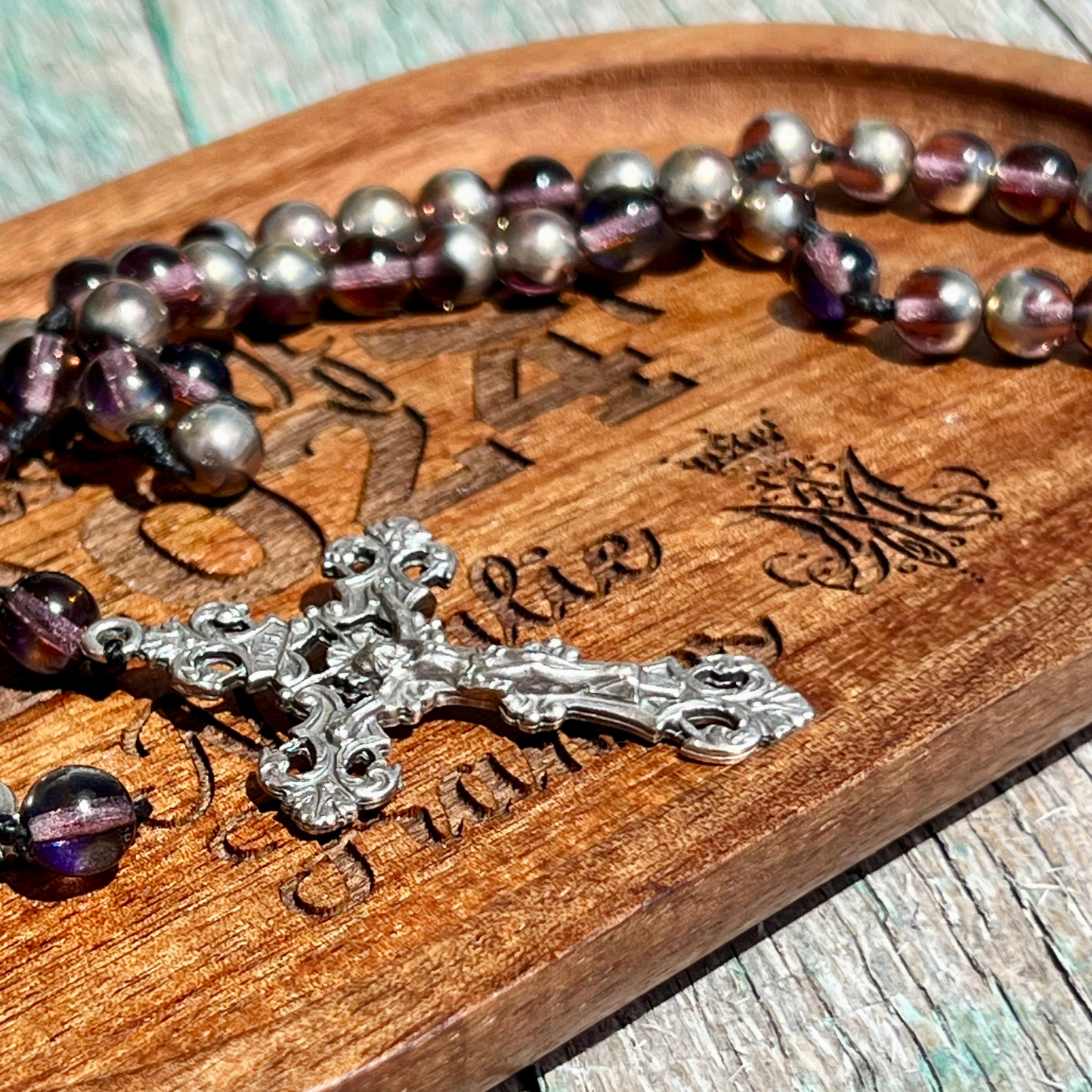 Graduation Rosary Tray