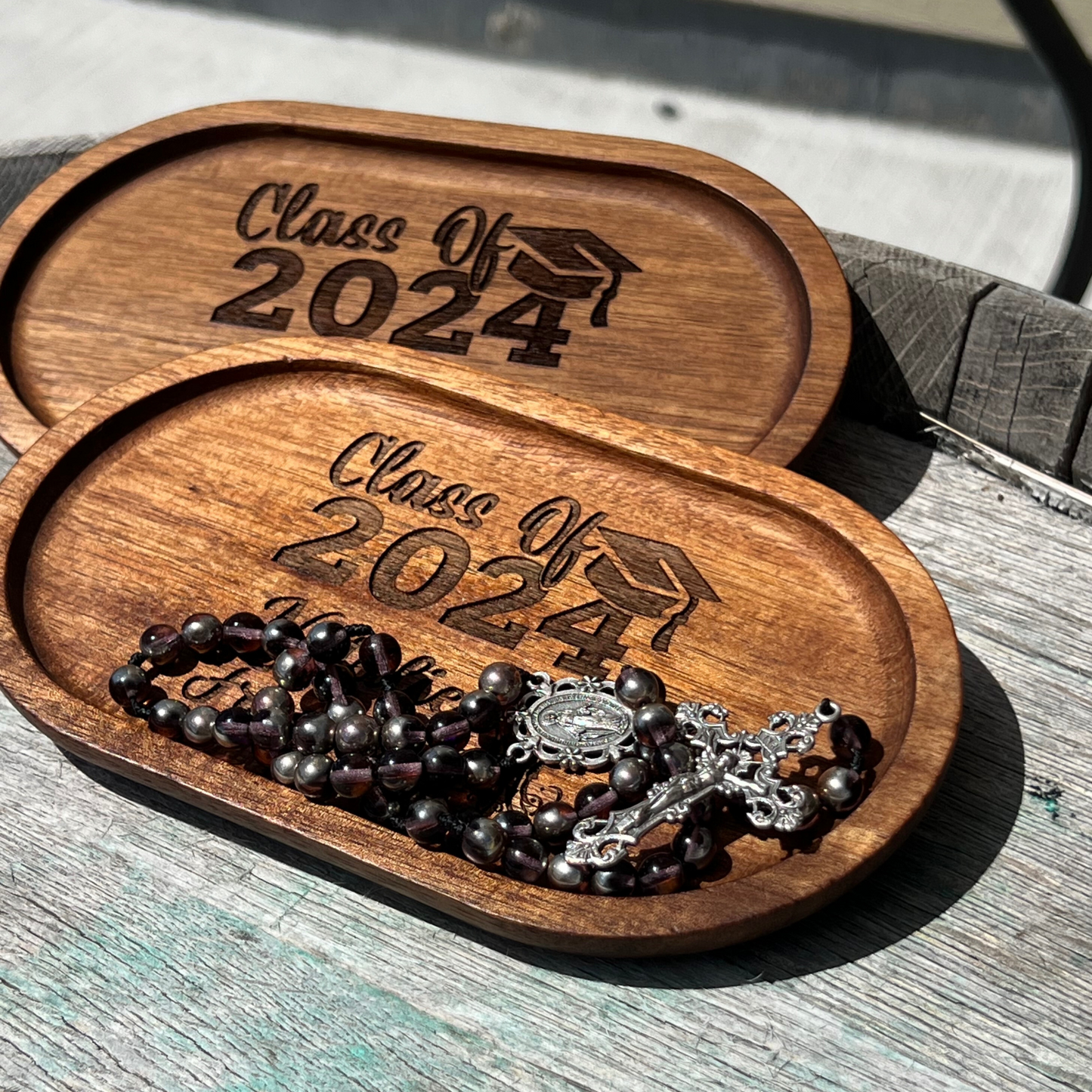 Graduation Rosary Tray