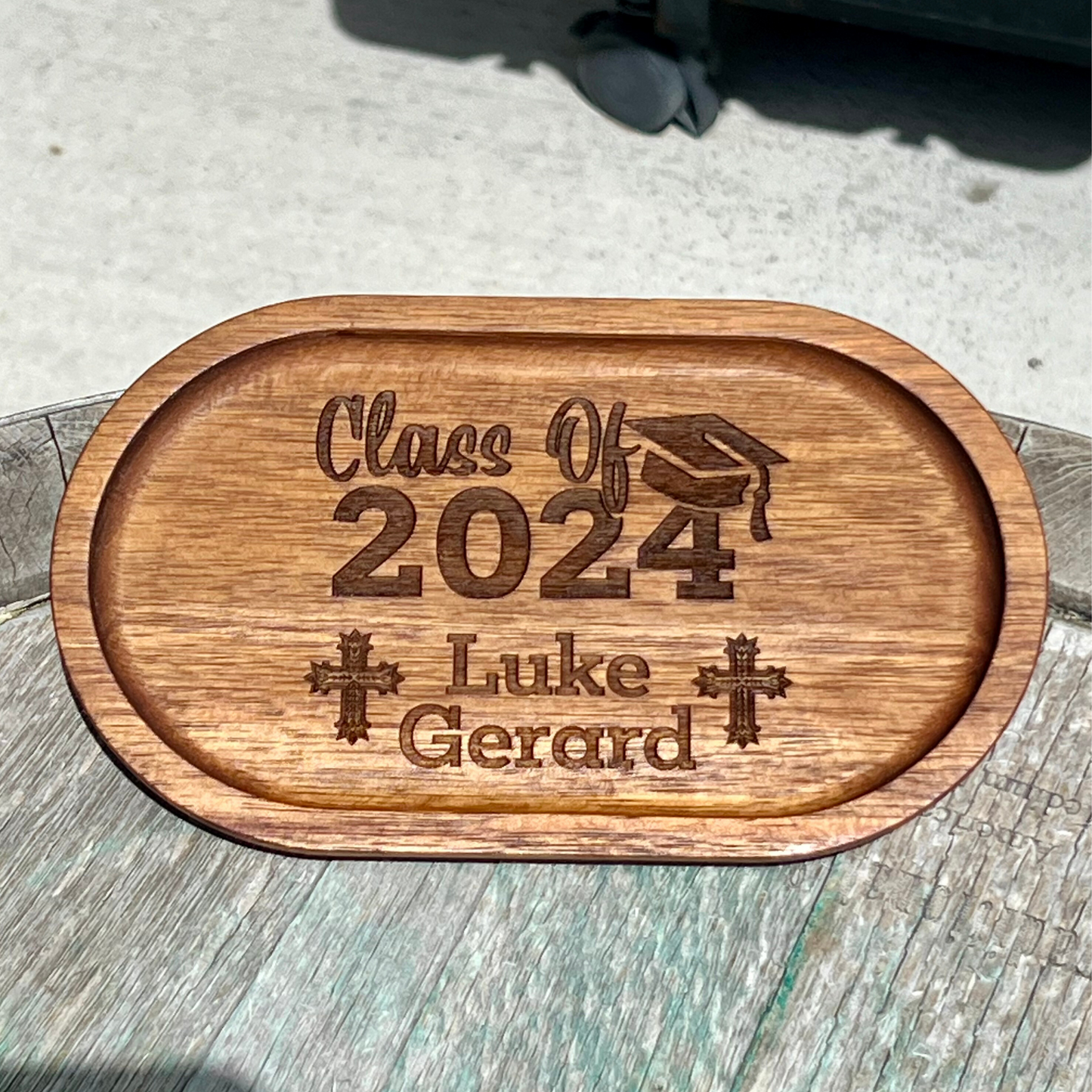 Graduation Rosary Tray
