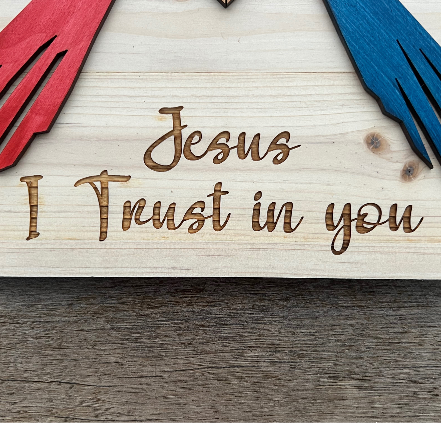 Divine Mercy Barn Quilt Herringbone Wall Art