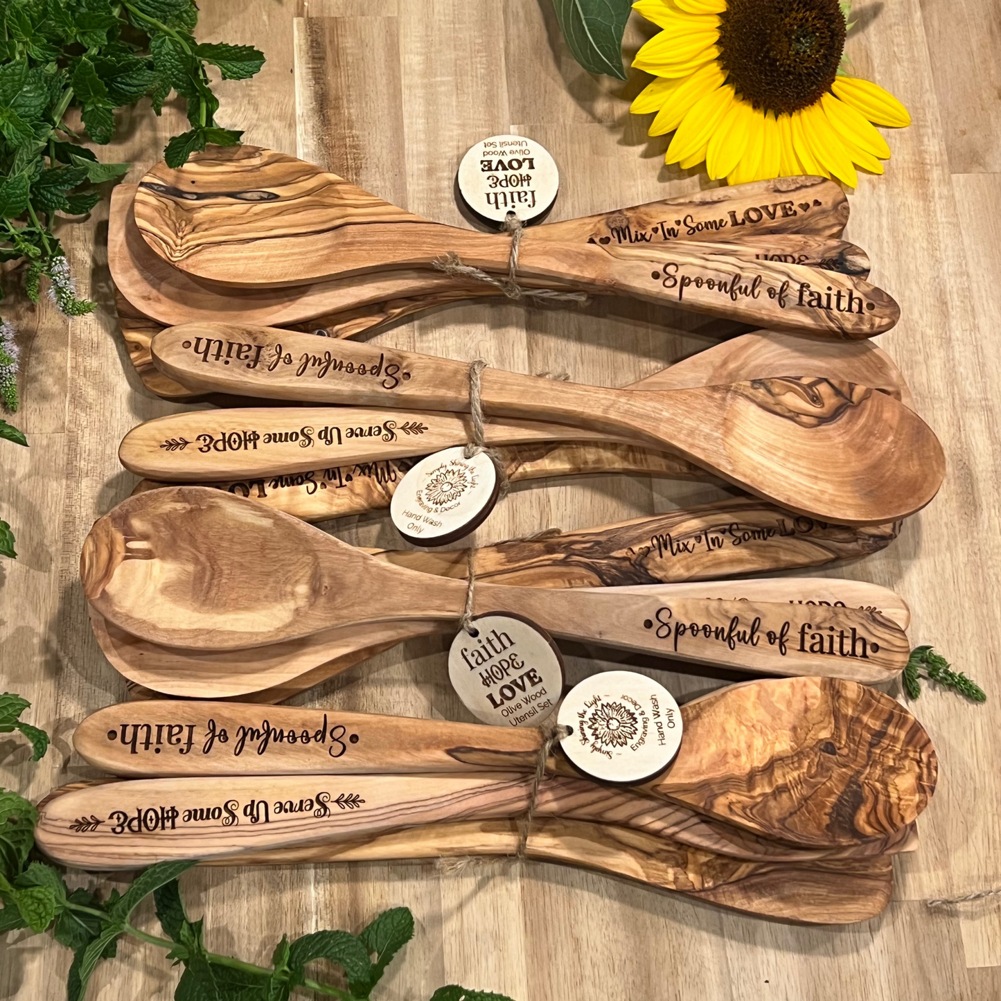 Spoon Set - Theological Virtues