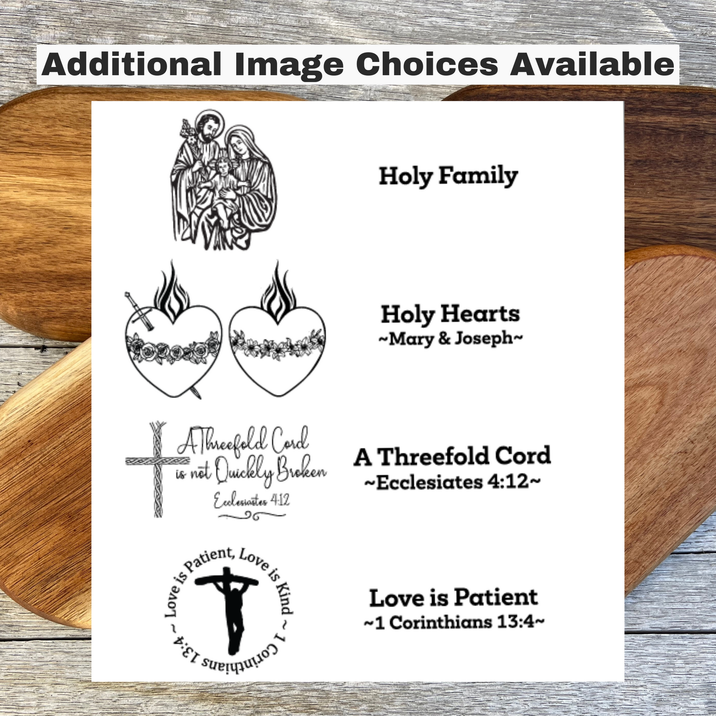 Anniversary Rosary Tray - Holy Hearts