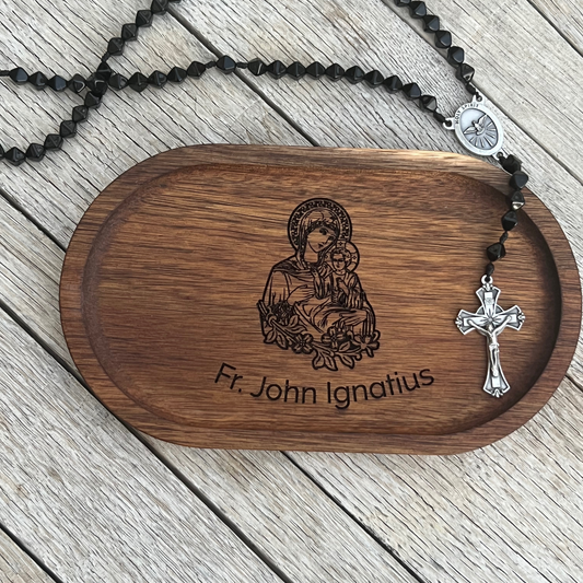 Rosary Tray - Mary with Baby Jesus